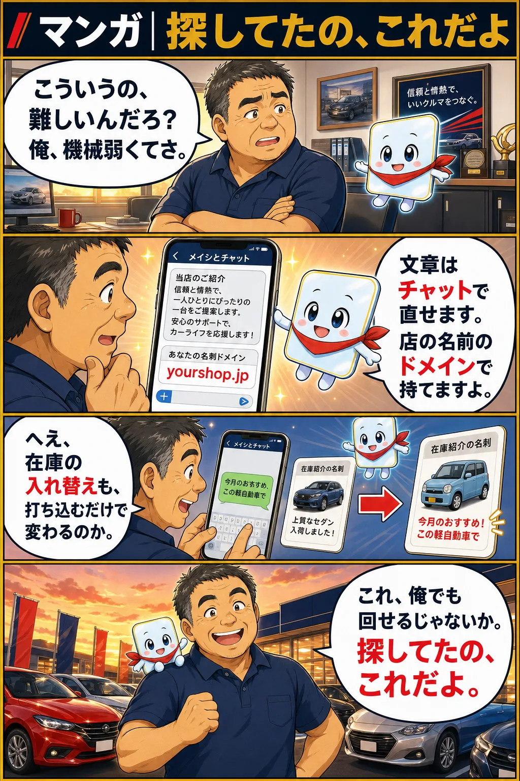 踏み出す一歩｜マンガ｜探してたの、これだよ